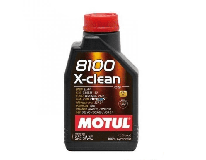 109761 1 litre motul 8100 x-clean 5w40 gen2 100% synthetic oil for 4-stroke engines
