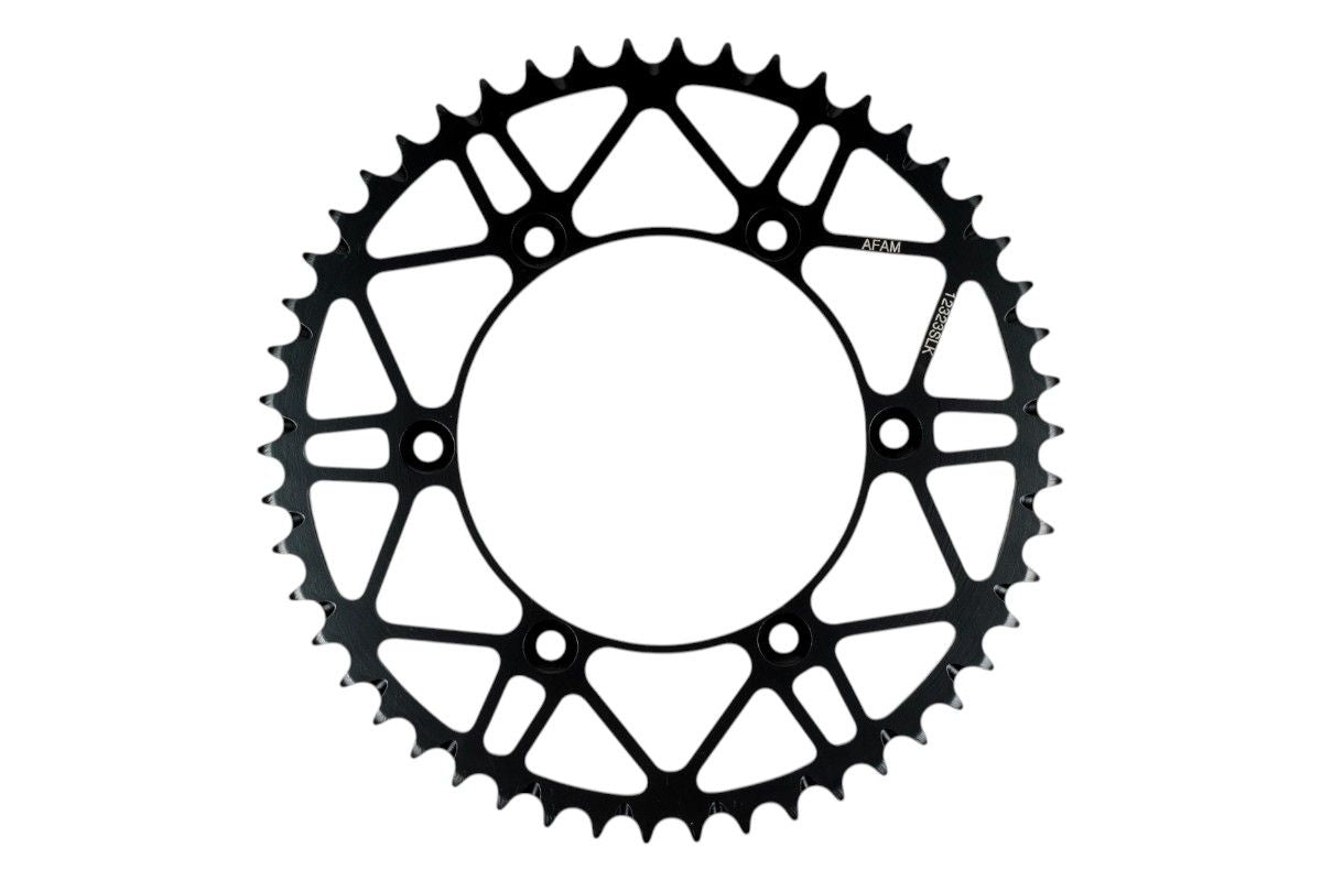 A12323S.49 Corona AFAM SLK acciaio autopulente nero - 49 denti - FANTIC YAMAHA