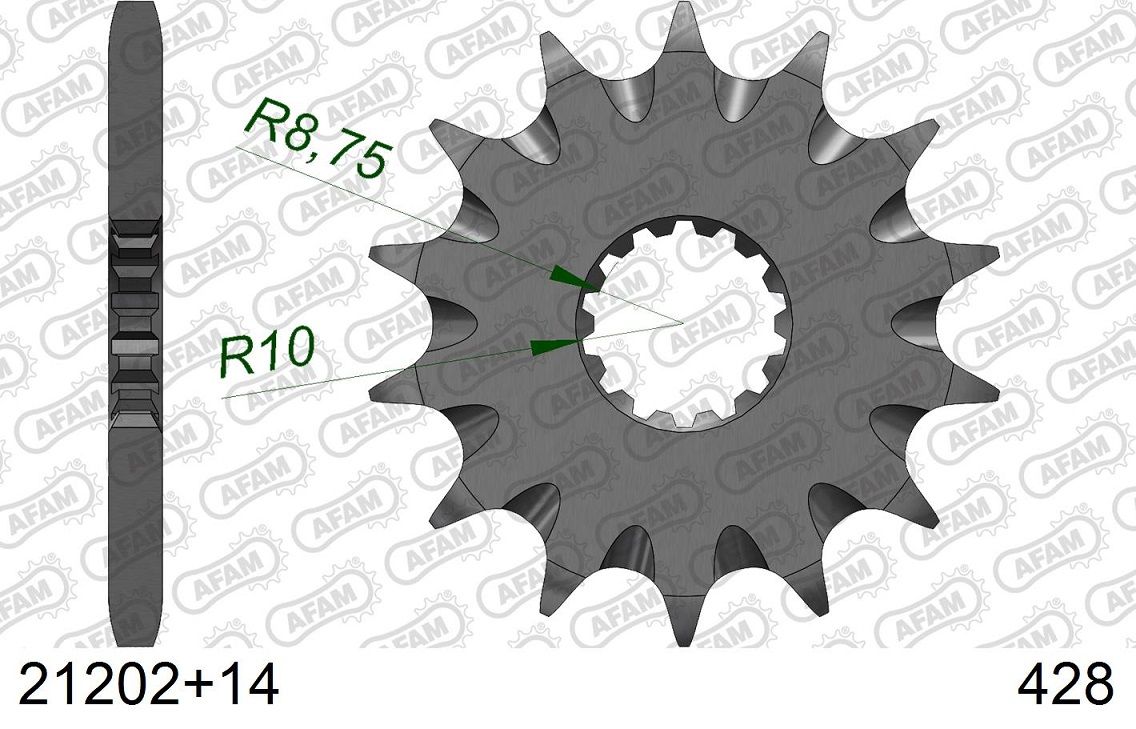 A21202.14SC Pignone AFAM autopulente - 14 denti - YZ 85