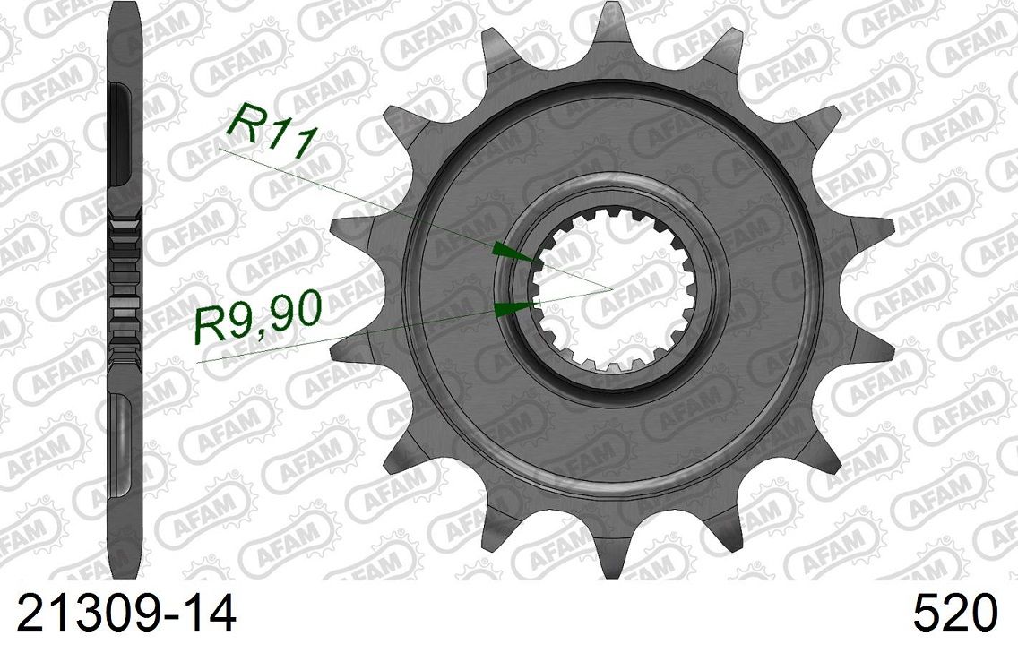A21309.14 Pignone AFAM - 14 denti - FANTIC YAMAHA 125/250
