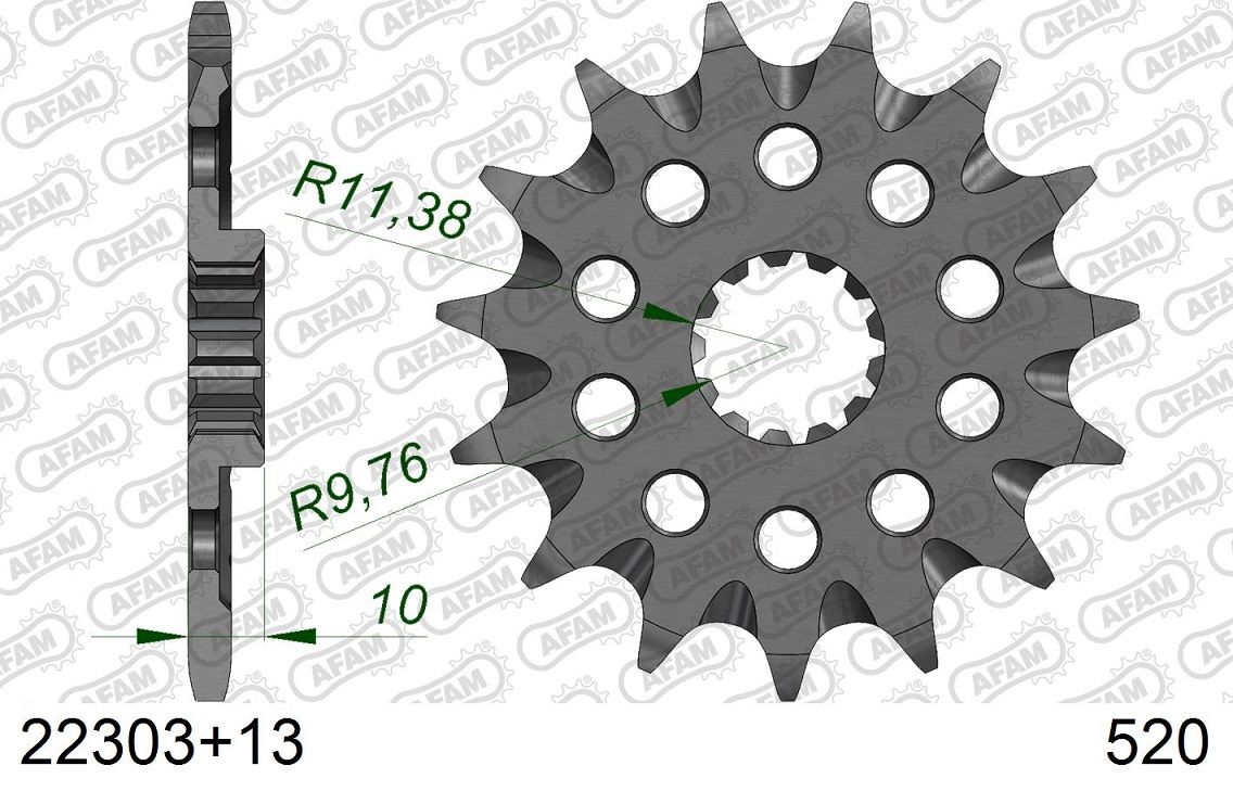 A22303.13SC Pignone AFAM autopulente - 13 denti - BETA SUZUKI