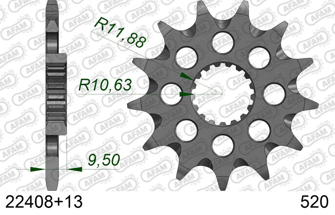 A22408.13SC Pignone AFAM autopulente - 13 denti - RMZ 450