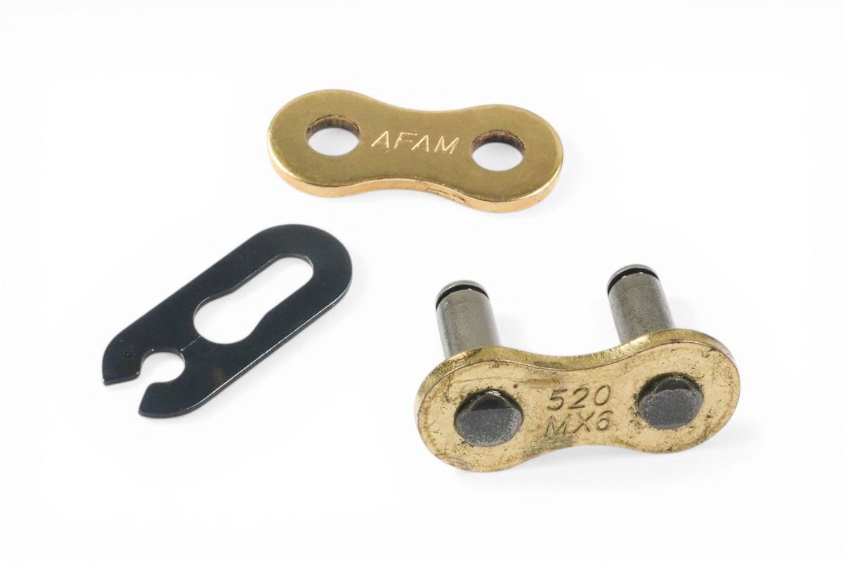 A520MX6GGSC Maglia giunto AFAM - per catena 520 MX6 - Oro