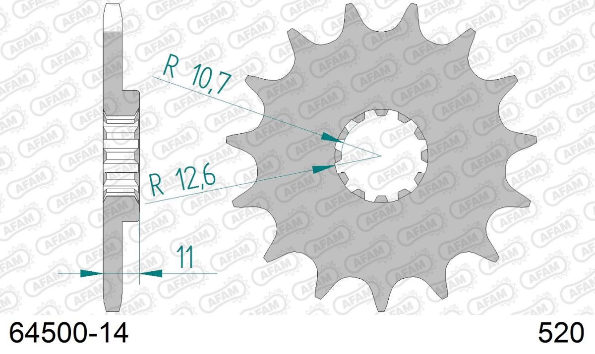 A64500.14 Pignone AFAM - 14 denti - HUSQVARNA