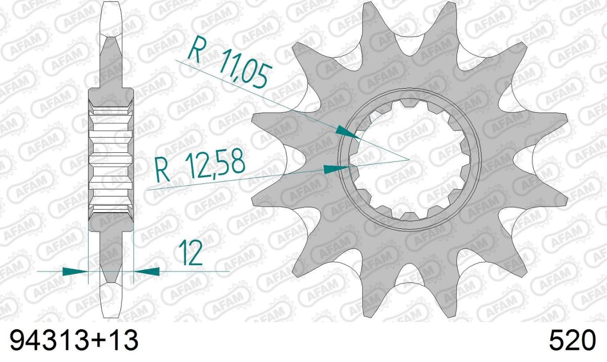 A94313.13SC Pignone AFAM autopulente - 13 denti - GASGAS RIEJU 250/300