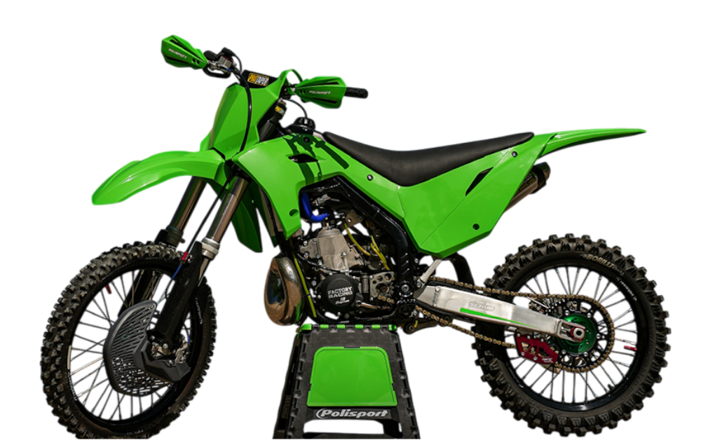 P91631 Kit plastiche Restyling KX 125/250 03-08 verde - KXF '26 STYLE