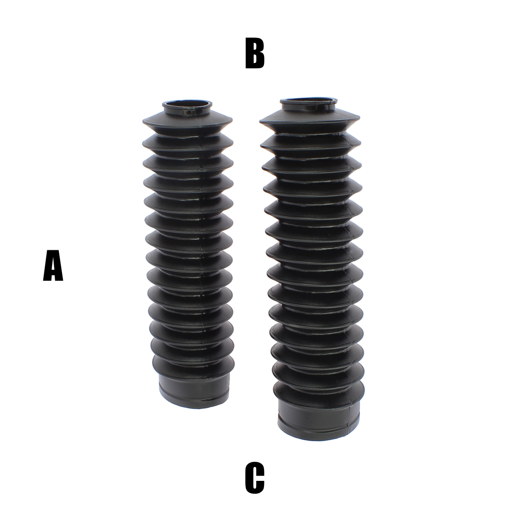 AP1721N Soffietti per forcelle ø28/50 - lunghezza 215 mm - nero