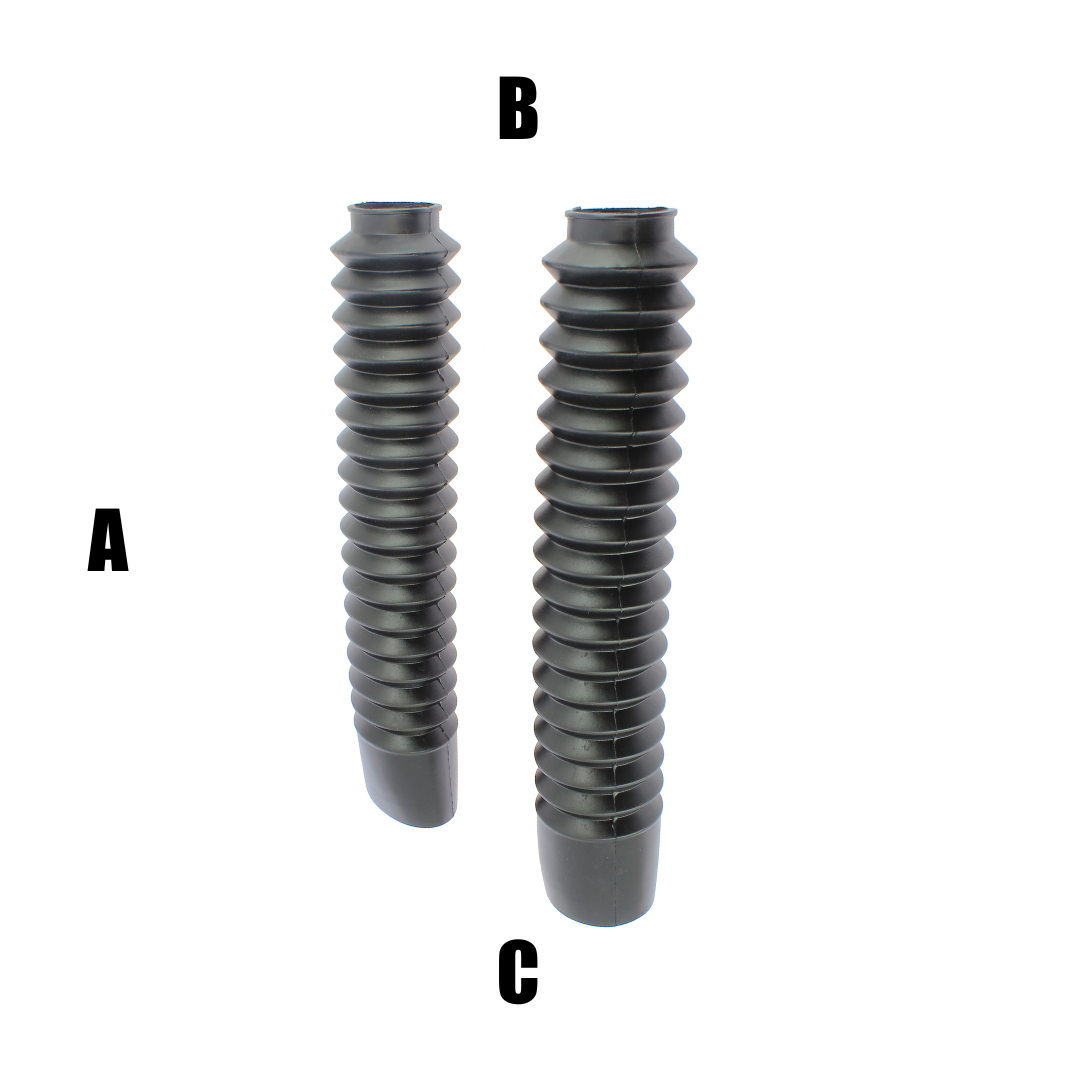 AP1724N Soffietti per forcelle ø22/46 - lunghezza 320 mm - nero
