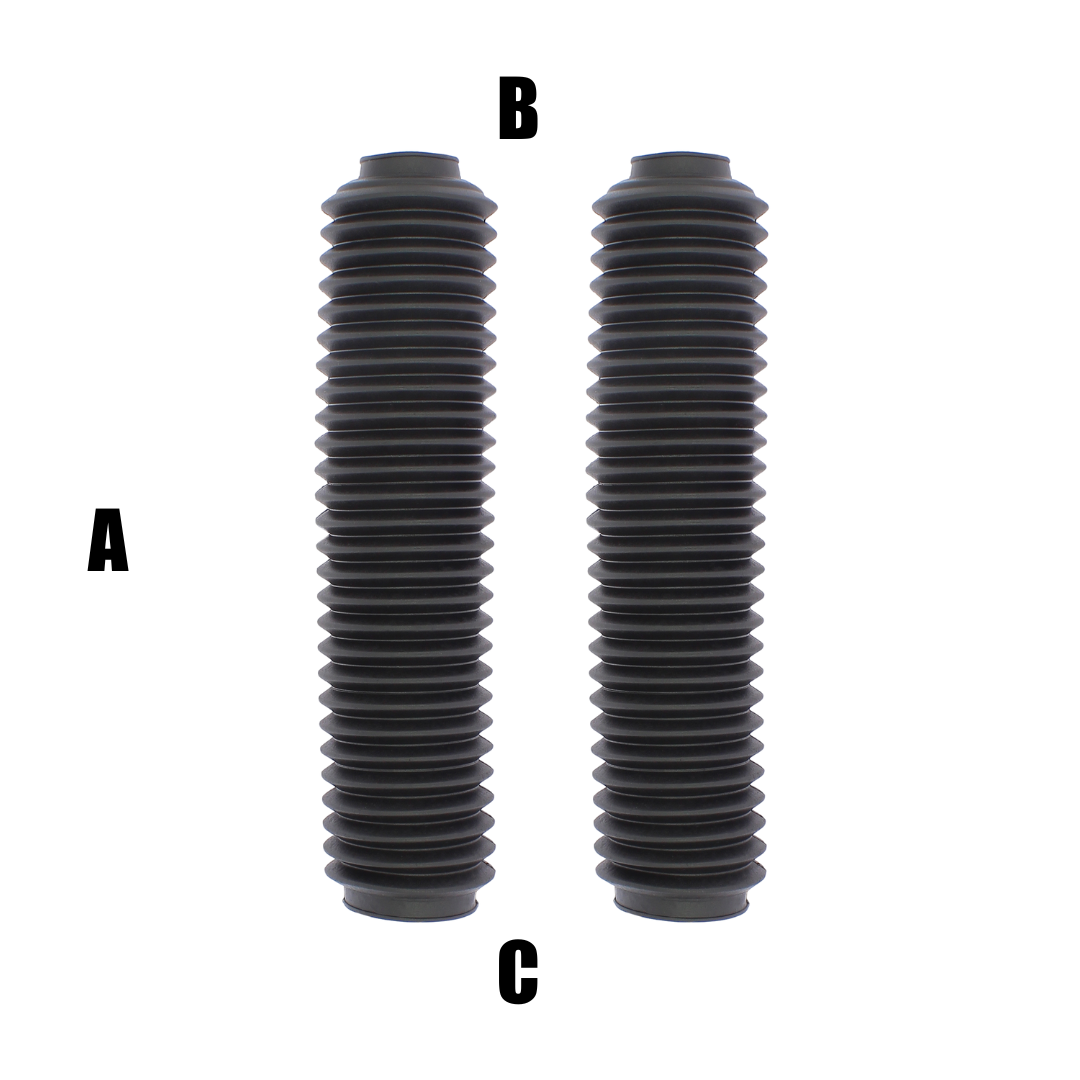AP1727N Soffietti per forcelle ø26/45 - lunghezza 295 mm - nero