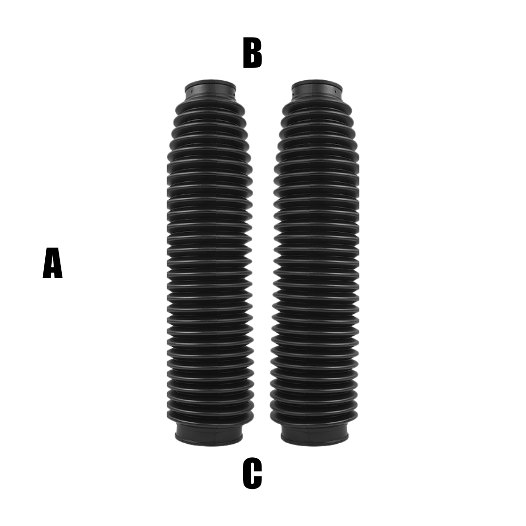 AP1733N Soffietti per forcelle ø41/58 - lunghezza 430 mm - nero