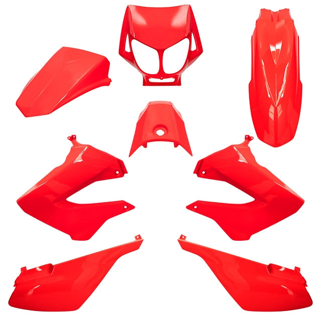 AP55BP10.983.IRE Kit carena Derbi Senda 00-10 8 pezzi iniezione AllPro