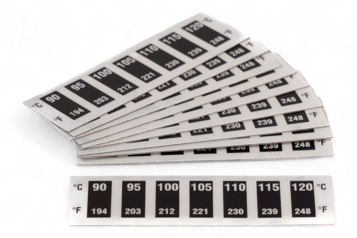 AT0029 Termometri adesivi reversibili da 90 a 120°C (10 pezzi)