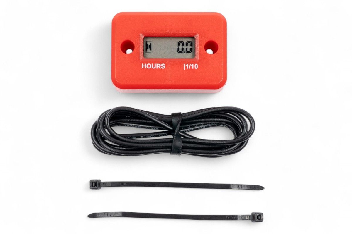 AT2199R Contaore digitale a cavo non resettabile rosso