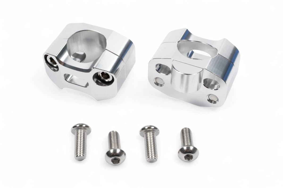 AV2341 Adattatori rialzati in alluminio anodizzato da 16mm per passare da manubrio ø 22mm a ø 28,6mm