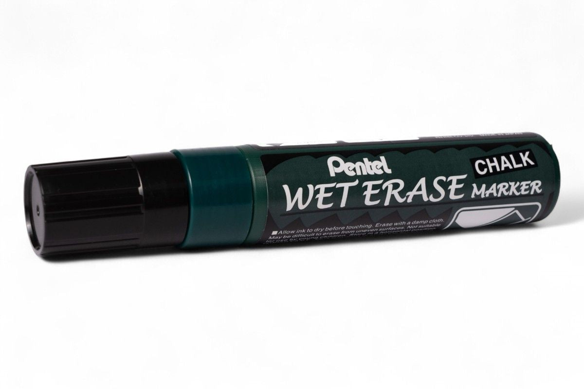 AV3403N Marcatore cancellabile Wet Erase per lavagne - Punta a scalpello "Jumbo" da 10-15mm - Nero