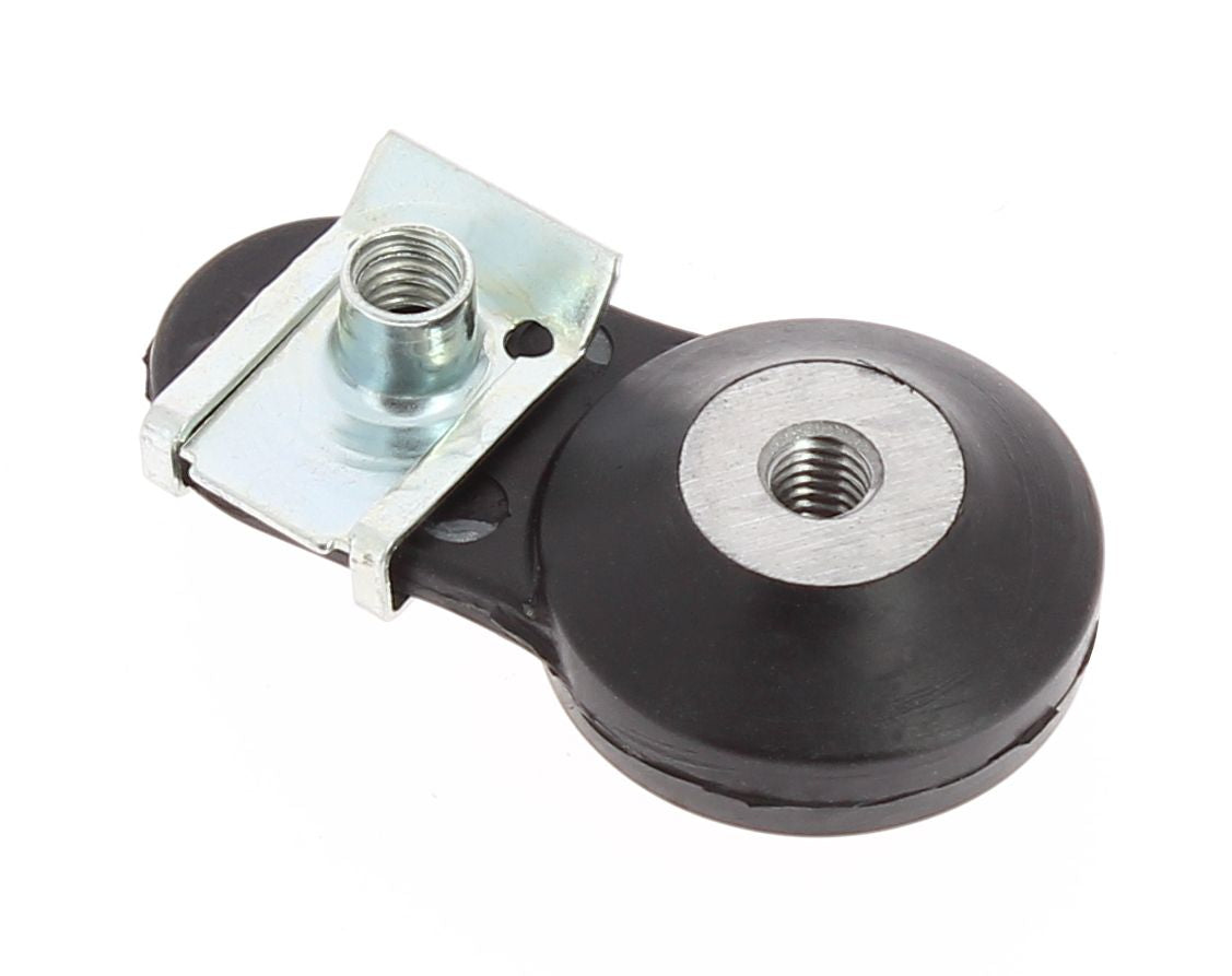 AV3406 Silent block alluminio e gomma nera con clips, modello HUSQVARNA/KTM