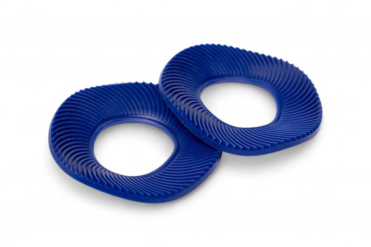 AV3412B Coppia anelli in gomma per manopole - Blu