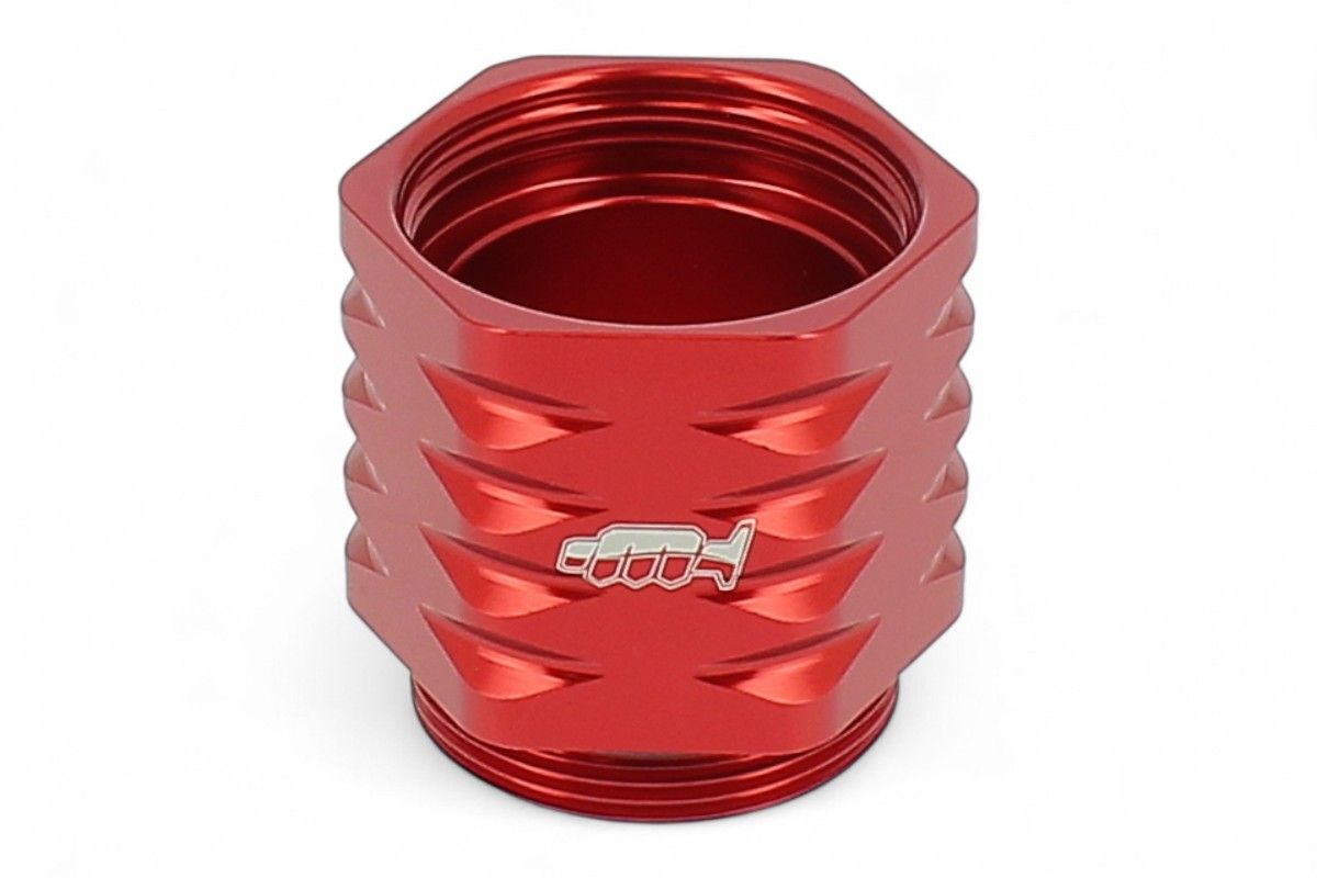 AV3433R Estensione serbatoio pompa freno posteriore BRAKTEC - Rosso