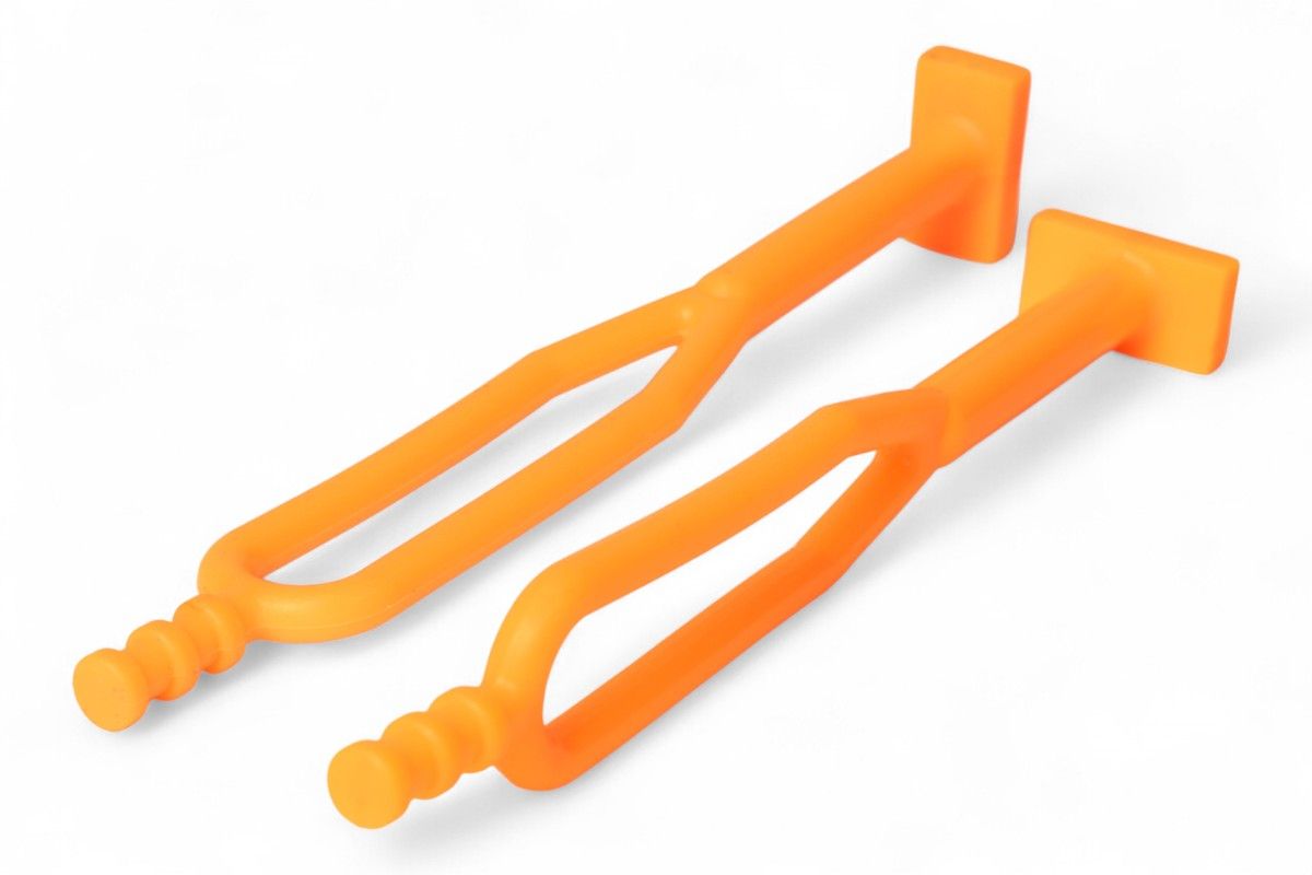 AV3450A Coppia elastici in gomma per cavalletto/portafaro - Arancione (2 pezzi)