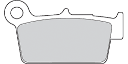 BR41SX Pastiglie freno posteriori BREMBO mescola SX