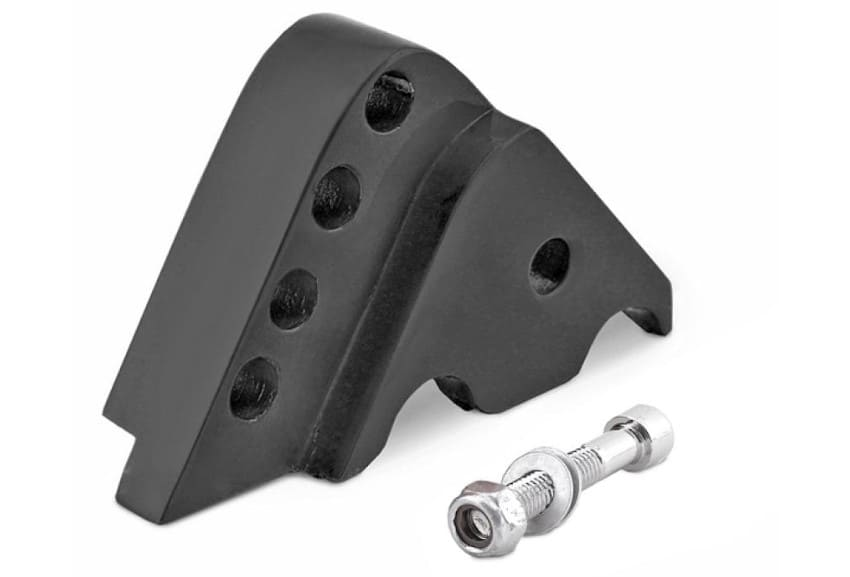 520623e rialzo ammortizzatore minarelli orizzontale + vert>04 4fori nero anodizzato