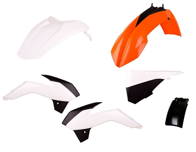 CM91218 Kit plastiche KTM Arancione/Bianco