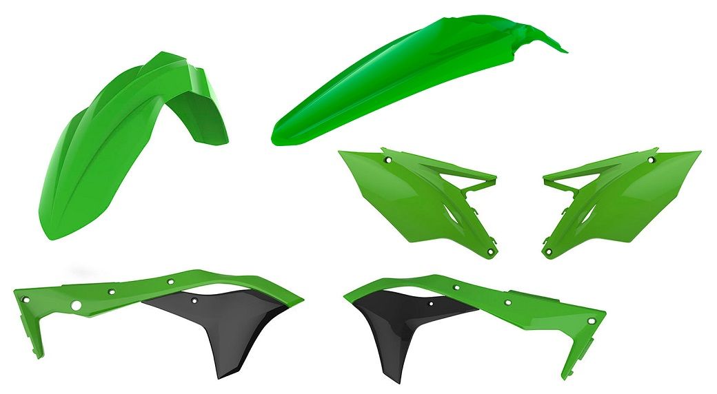 CM91254 Kit plastiche KAWASAKI Verde05/Nero