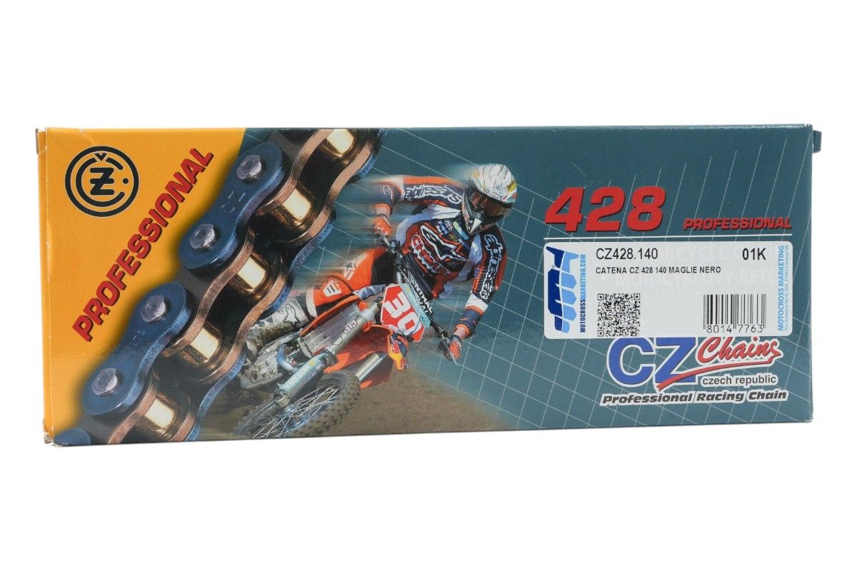 CZ428.140 Catena CZ 428 - 140 maglie - Nero