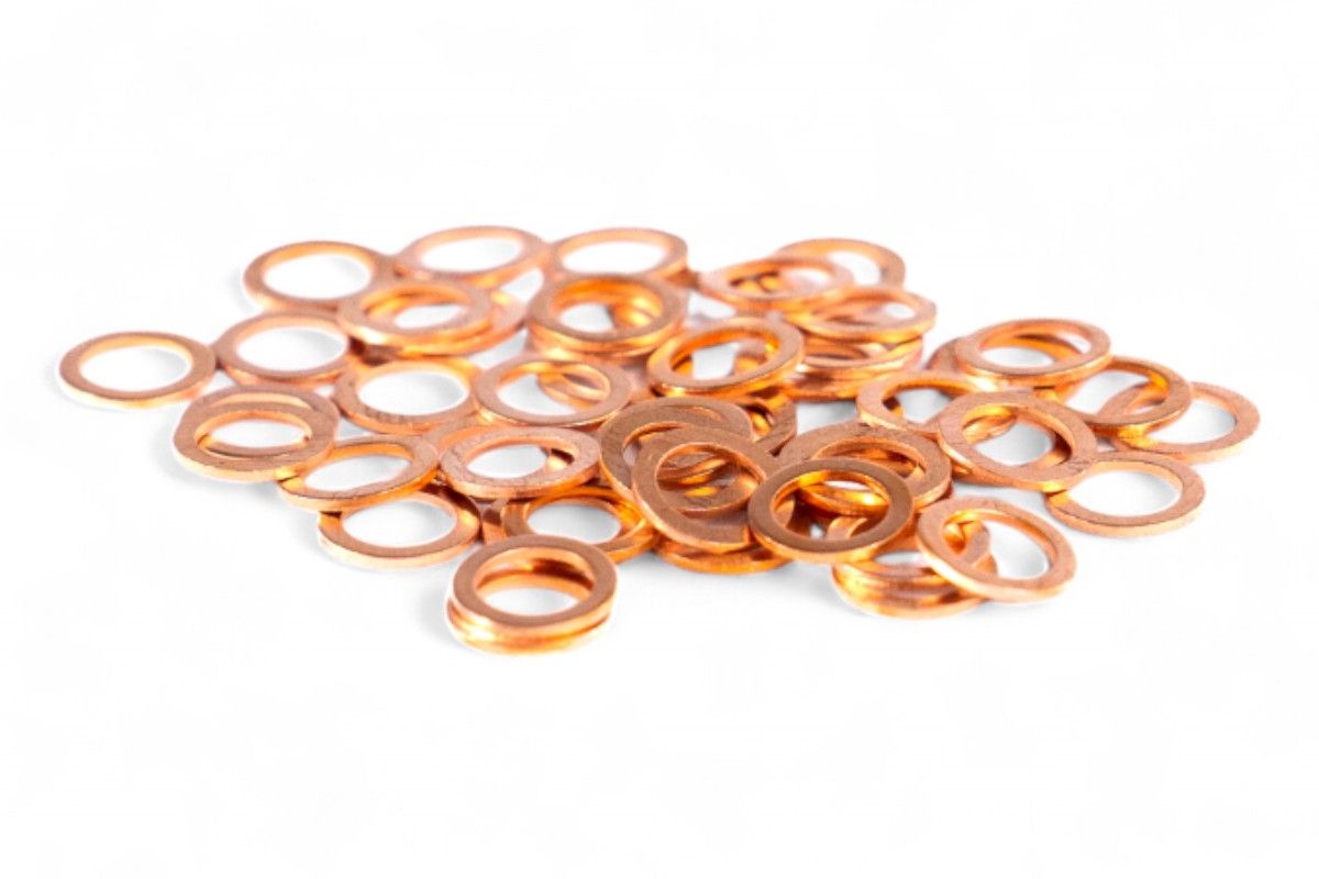 GU77004T Rondelle in rame 12x16x1.5mm (50 pezzi)