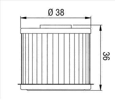 HF117 Filtro olio HI-FLO - HONDA (trasmissione automatica)