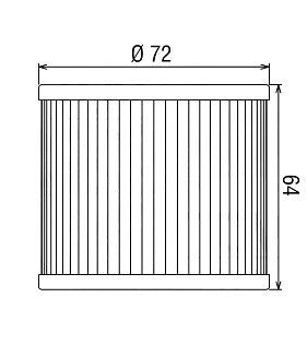 HF133 Filtro olio HI-FLO - SUZUKI