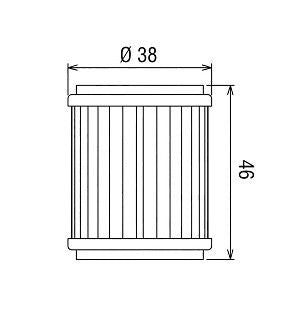 HF140 Filtro olio HI-FLO - FANTIC YAMAHA