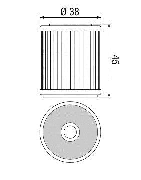 HF142 Filtro olio HI-FLO - TM YAMAHA