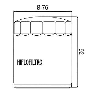 HF171C Filtro olio HI-FLO cromato - BUELL HARLEY DAVIDSON