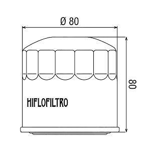 HF202 Filtro olio HI-FLO - HONDA KAWASAKI