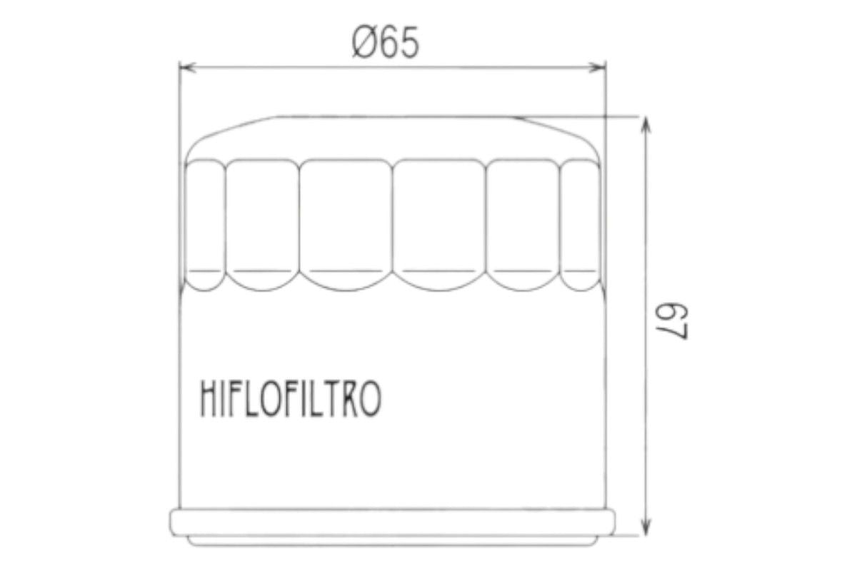 HF205 Filtro olio HI-FLO - YAMAHA