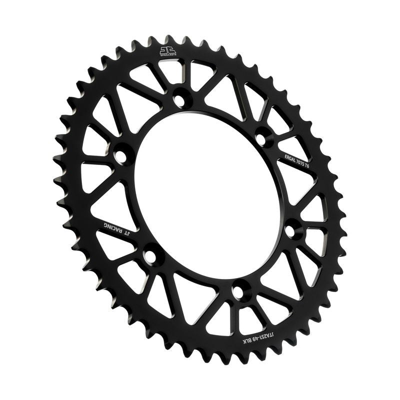 JTA251.49N Corona JT ergal RACELITE nera - 49 denti - FANTIC YAMAHA