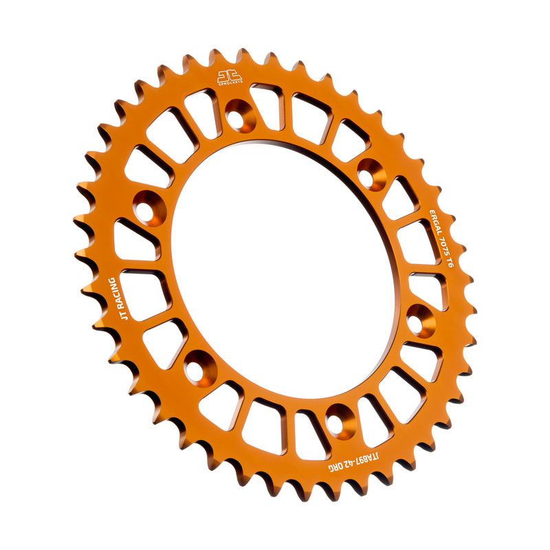 JTA897.42A Corona JT ergal RACELITE arancione - 42 denti - KTM