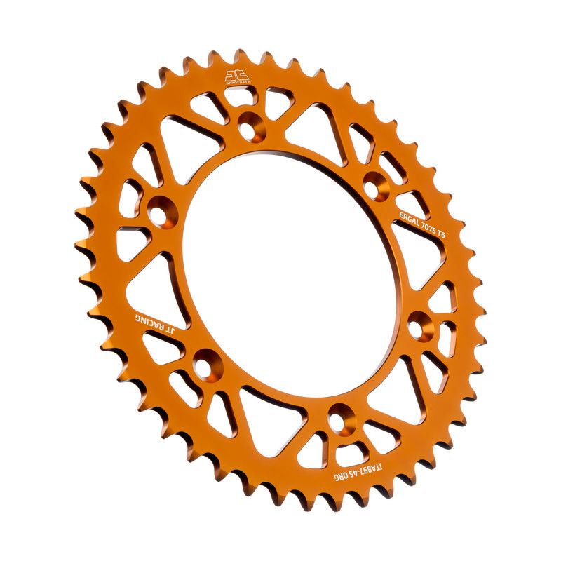 JTA897.45A Corona JT ergal RACELITE arancione - 45 denti - KTM