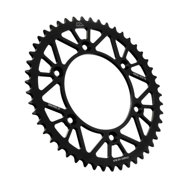 JTA897.49N Corona JT ergal RACELITE nera - 49 denti - GASGAS HUSABERG HUSQVARNA KTM TRIUMPH