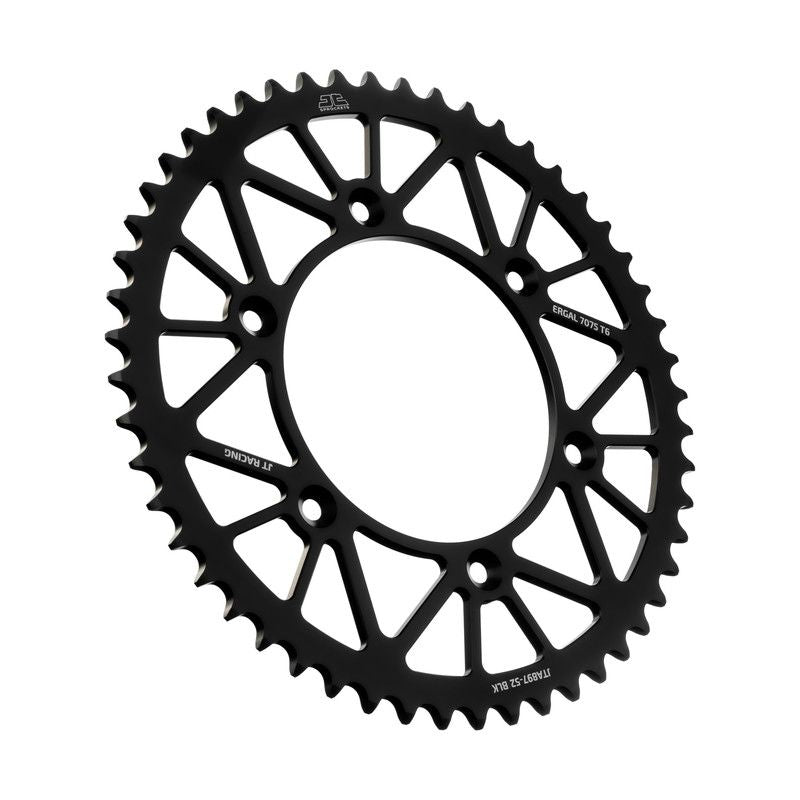 JTA897.52N Corona JT ergal RACELITE nera - 52 denti - GASGAS HUSABERG HUSQVARNA KTM TRIUMPH