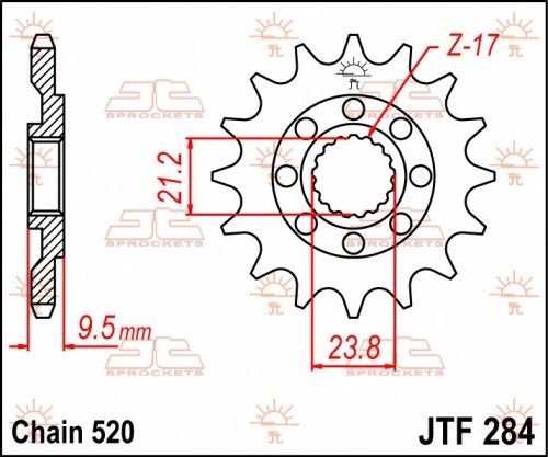 JTF284.15 Pignone JT - 15 denti - HONDA