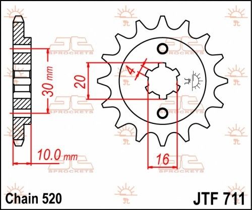 JTF711.13 Pignone JT - 13 denti - CAGIVA HUSQVARNA