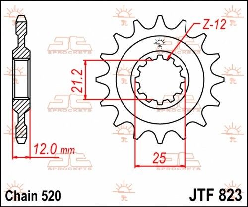 JTF823.13 Pignone JT - 13 denti - HUSABERG HUSQVARNA