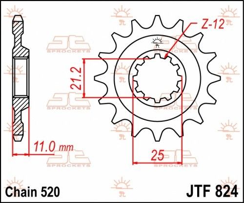 JTF824.15 Pignone JT - 15 denti - HUSQVARNA