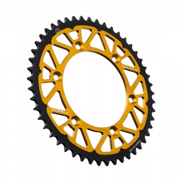 JTX251.49O Corona JT TWINSTAR bi-metallo oro - 49 denti - FANTIC YAMAHA