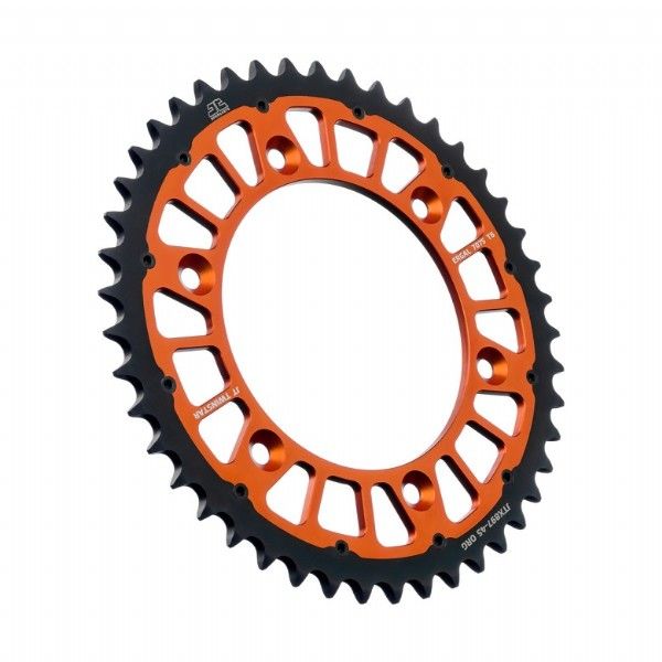 JTX897.45A Corona JT TWINSTAR bi-metallo arancione - 45 denti - KTM