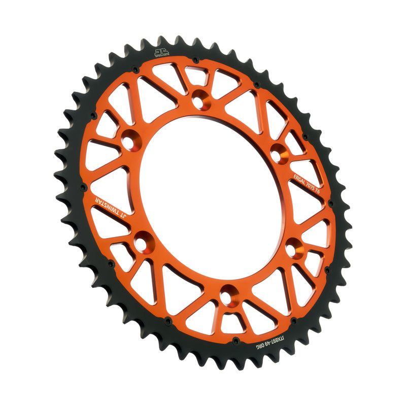 JTX897.49A Corona JT TWINSTAR bi-metallo arancione - 49 denti