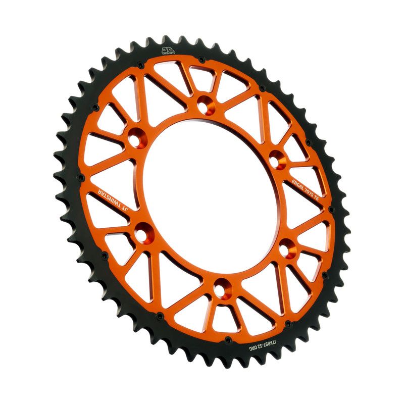 JTX897.52A Corona JT TWINSTAR bi-metallo arancione - 52 denti
