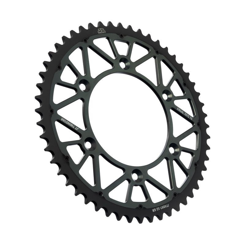 JTX897.52GR Corona JT TWINSTAR bi-metallo grigio - 52 denti